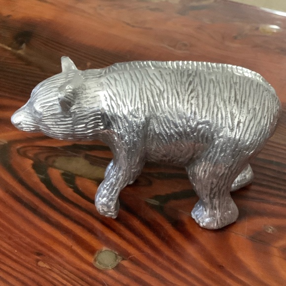 Other - Silver Bear Figurine